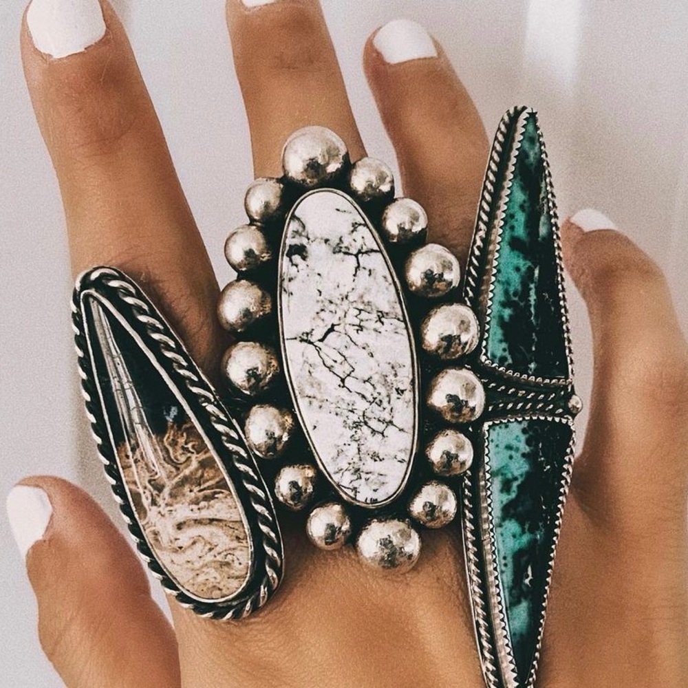 Myopic Void large Sterling ring